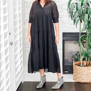 swiss dot dress zara